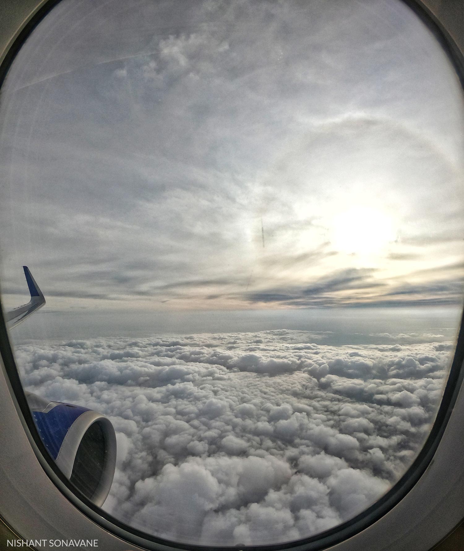 Airplane Window Clouds 1