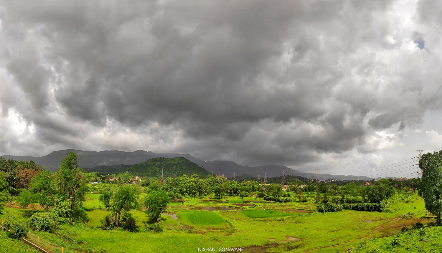 Clouds Greenary Panorama 1