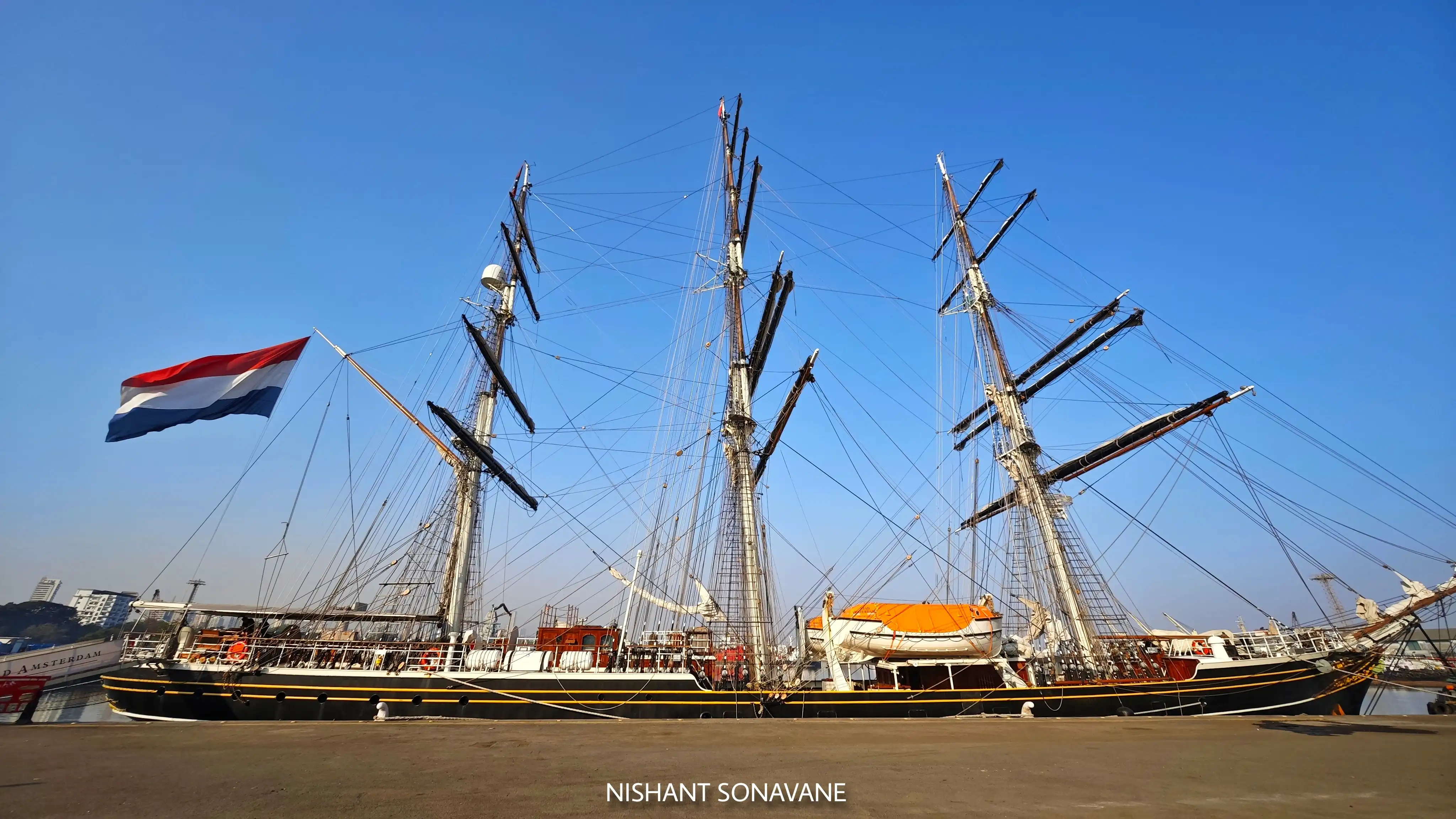 Stad Amsterdam ship in Mumbai