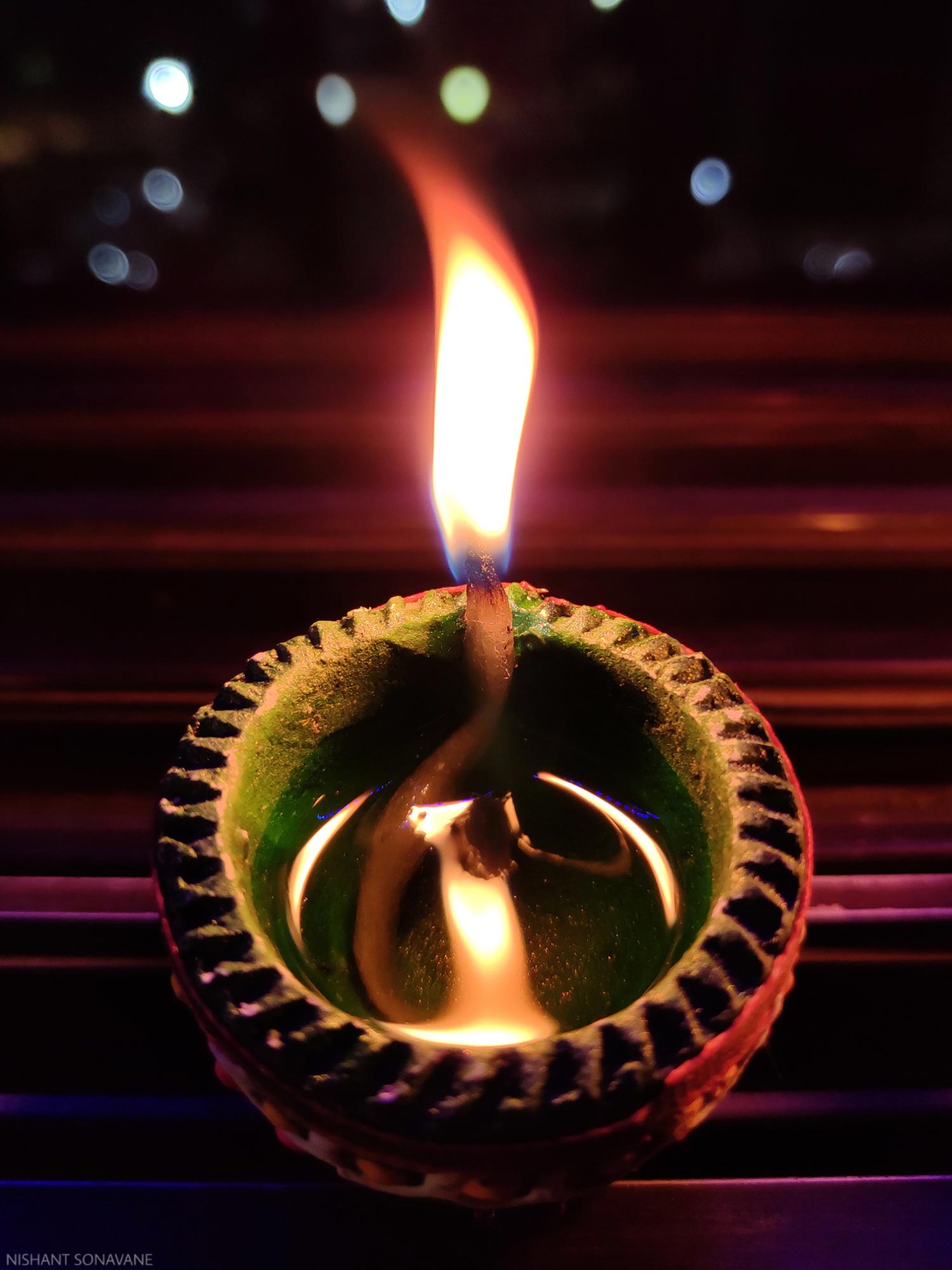 Diwali lights photographed in 2019