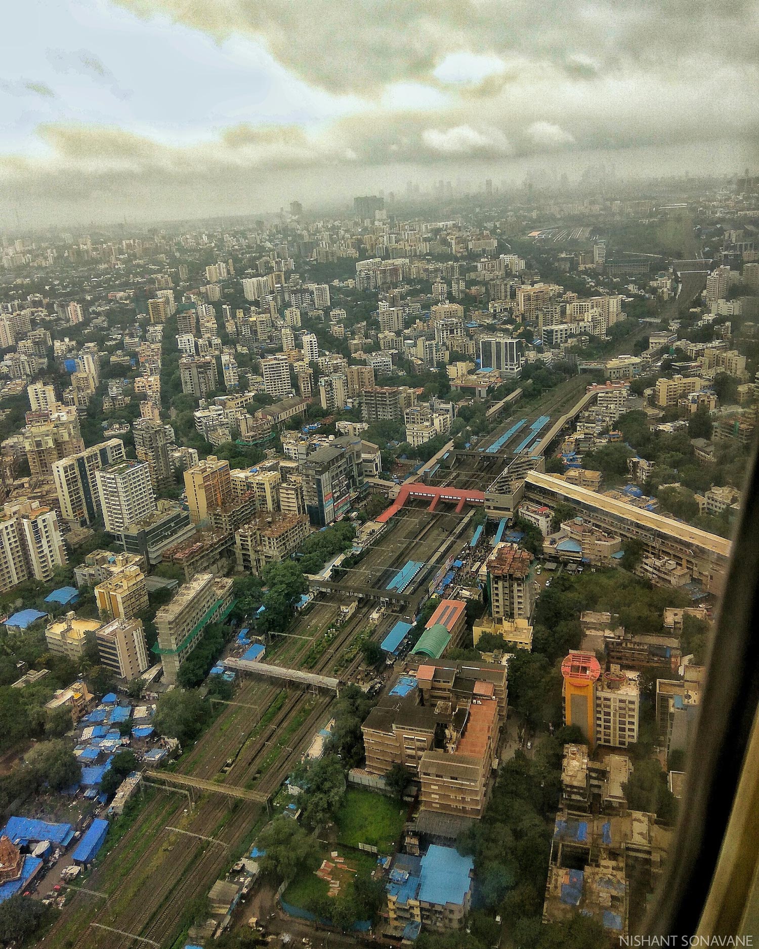 Mumbai Rail Aerial View